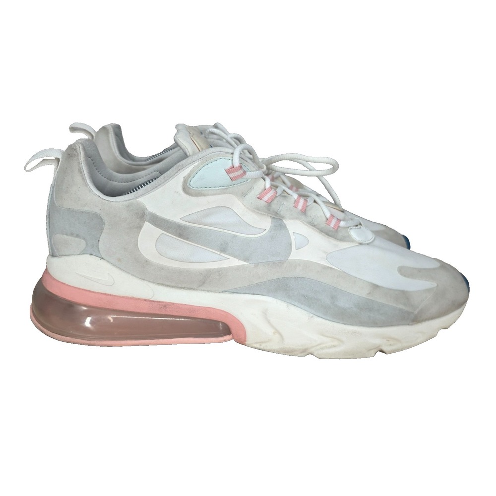 Nike Air Max 270 React Sneakers Mens 12 Summit White Ghost Aqua Shoes AO4971-100